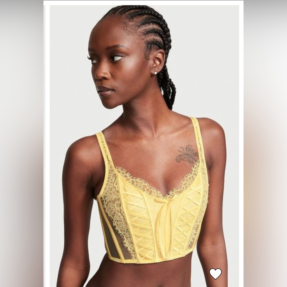 Yellow Dream Angels Lace Corset